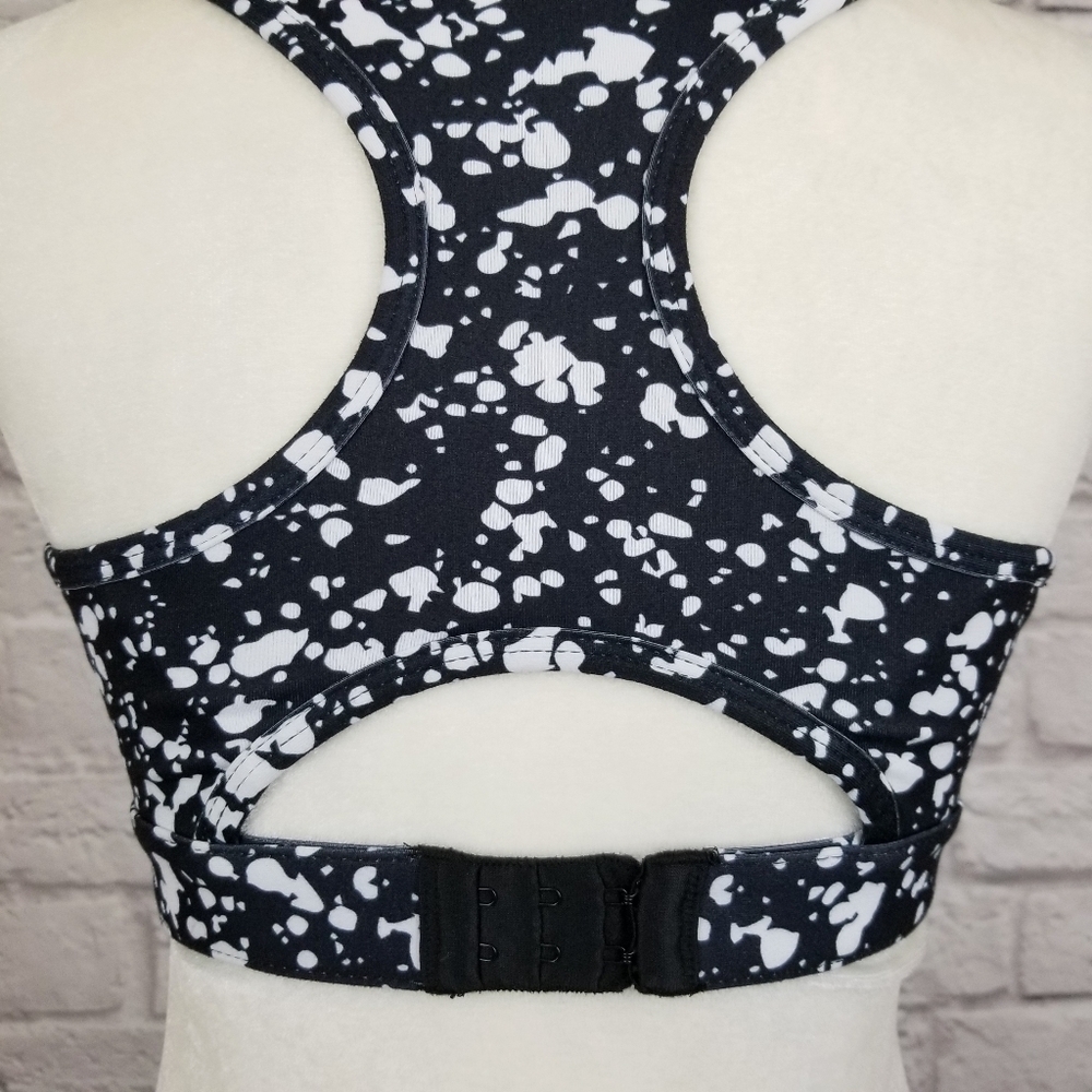 Fabletics Active Black White Spotted Keyhole Work… - image 6